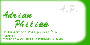 adrian philipp business card